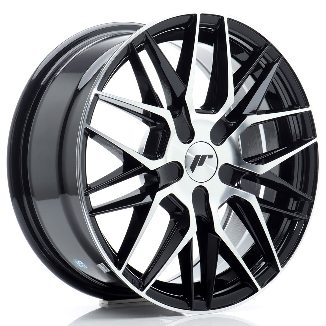JR Wheels JR28 16x7 ET20-40 5x108 Gloss Black Machined Face