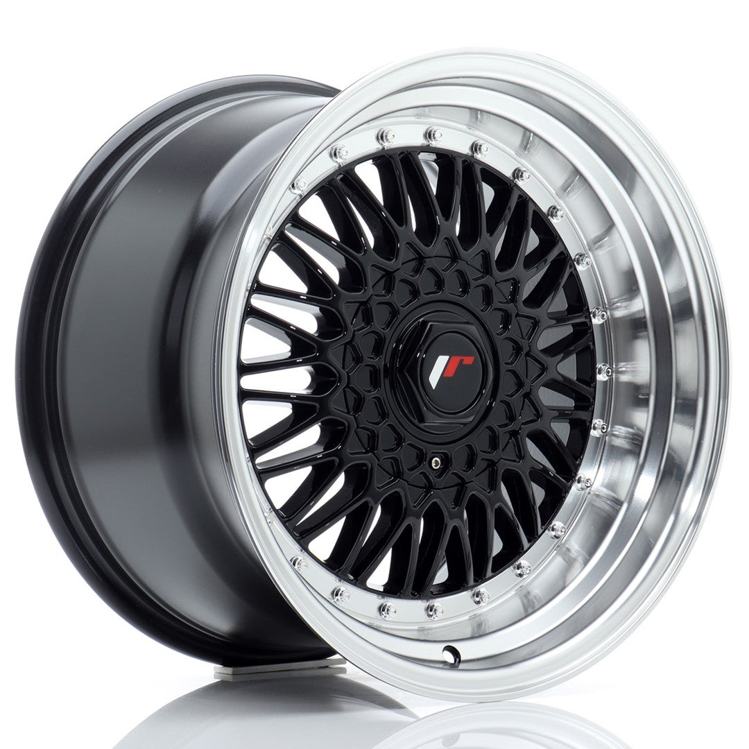 JR Wheels JR9 17x10 ET20 5x100 Gloss Black w/ Machined Lip