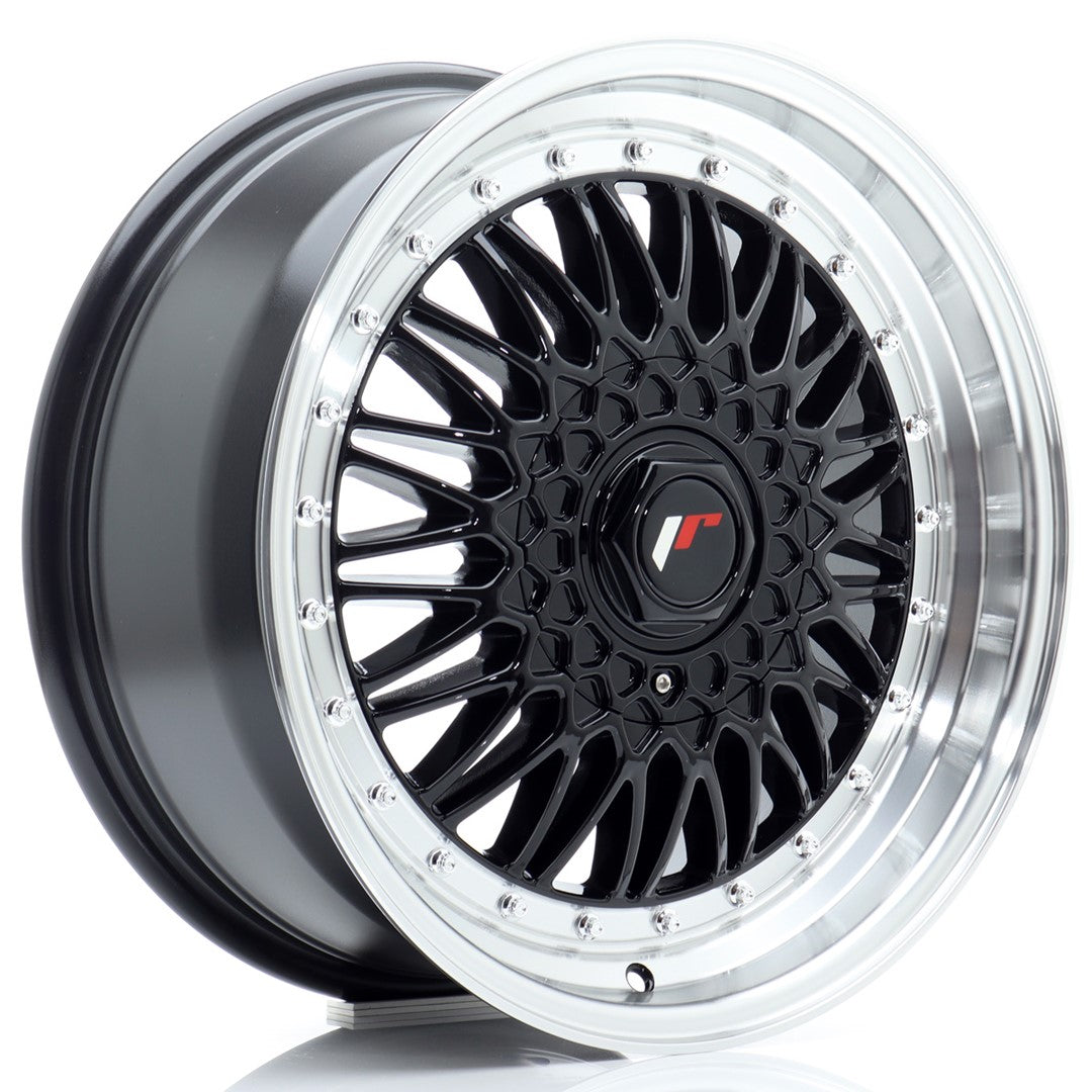 JR Wheels JR9 17x7,5 ET20-35 5x105 Gloss Black w/ Machined Lip