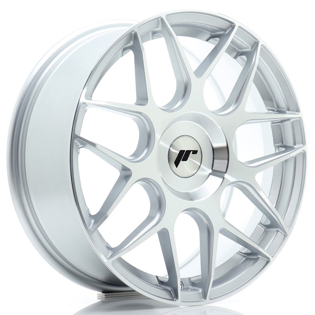 JR Wheels JR18 17x7 ET20-40 4x114.3 Silver Machined Face