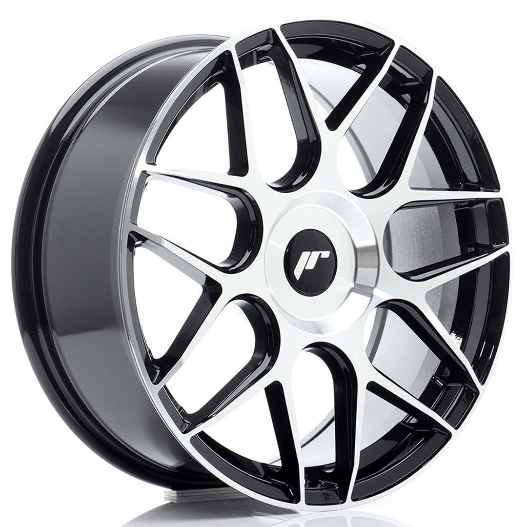 JR Wheels JR18 18x7,5 ET20-40 5x112 Black Machined Face