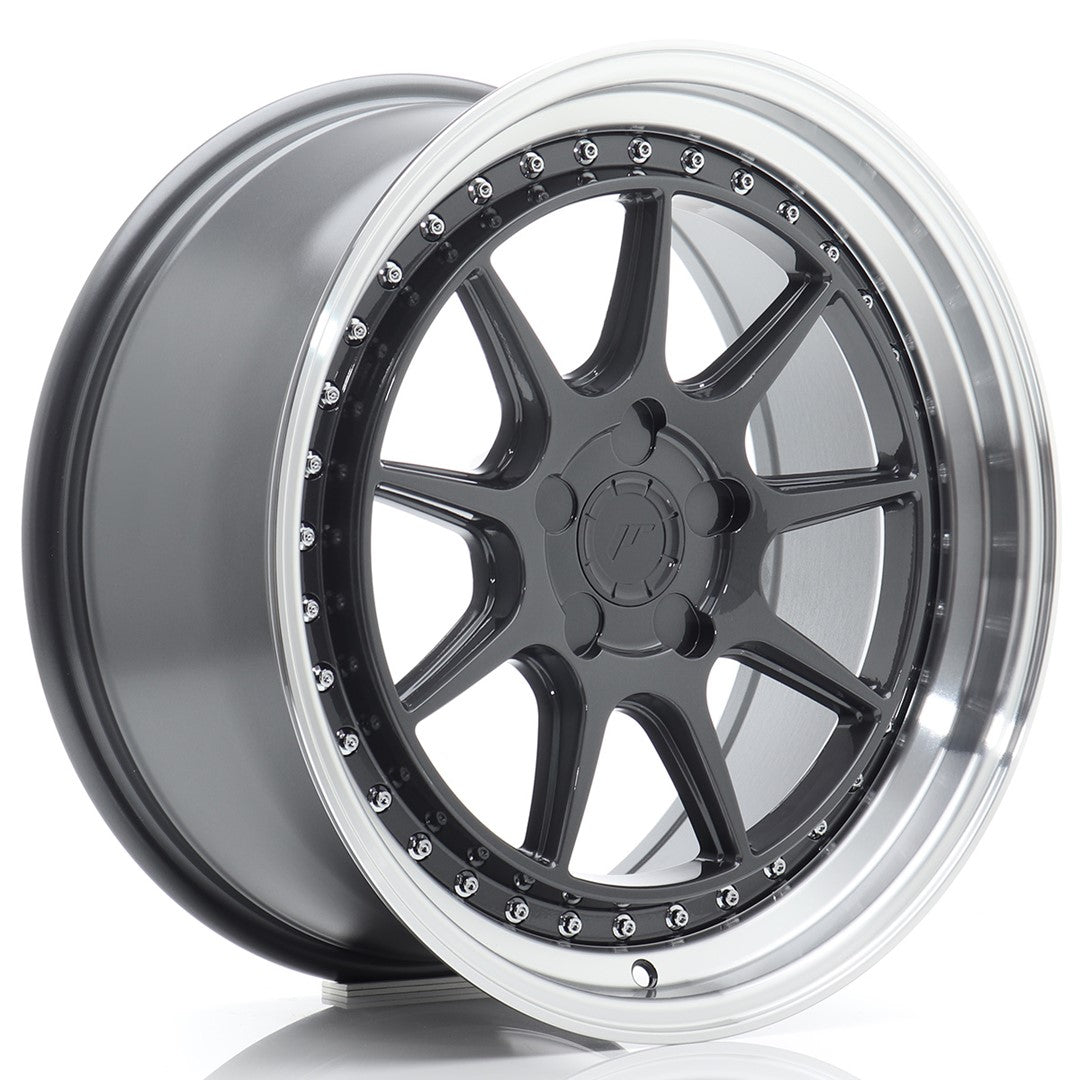 JR Wheels JR47 18x8,5 ET15-35 5x108 Hyper Gray w/ Machined Lip
