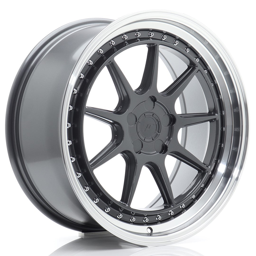 JR Wheels JR47 19x8,5 ET15-35 5x100 Hyper Gray w/ Machined Lip