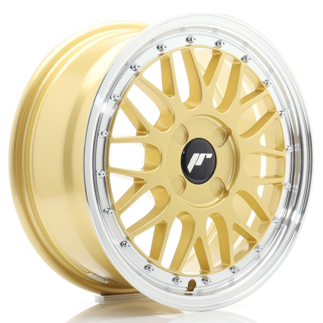 JR Wheels JR23 16x7 ET20-45 4x98 Gold w/ Machined Lip