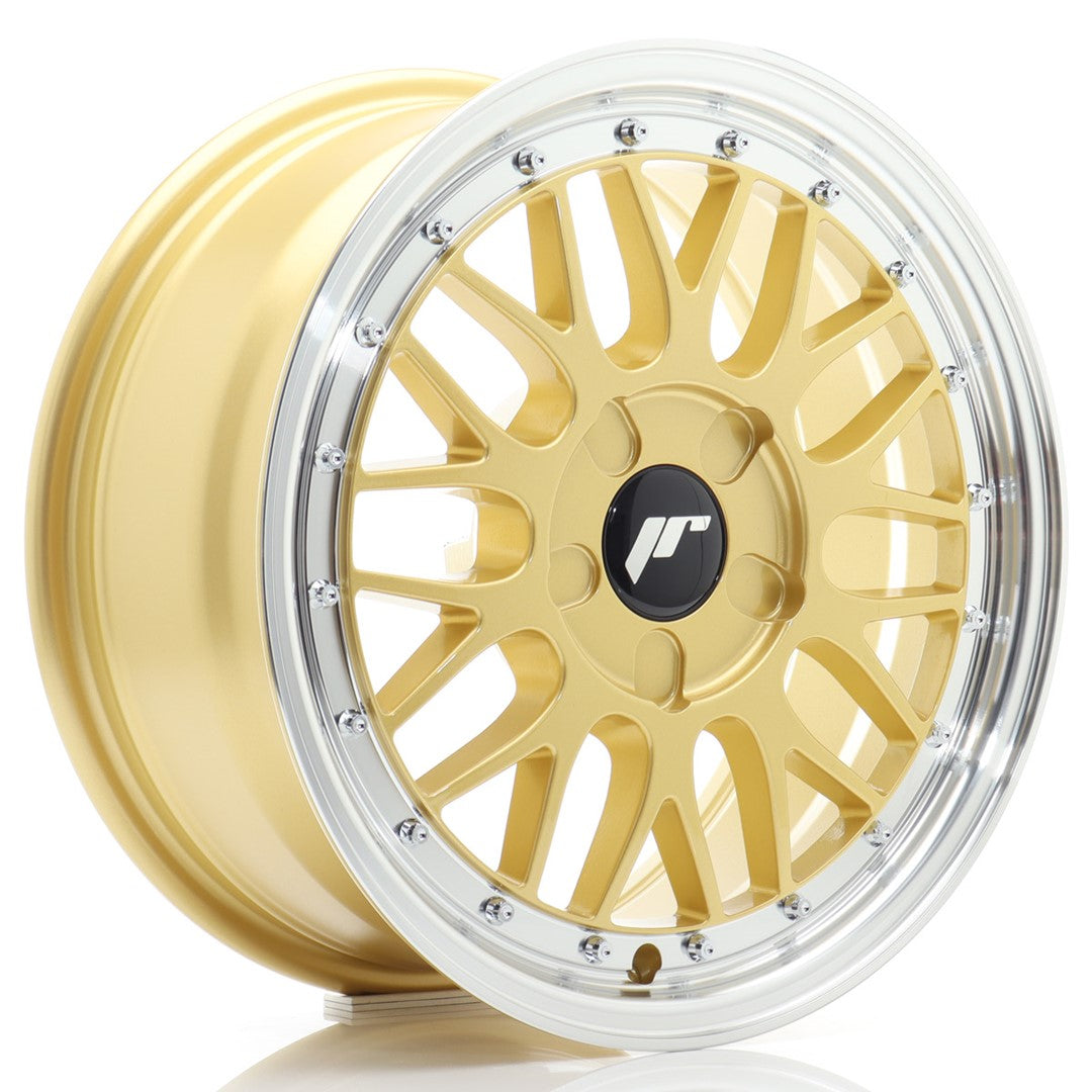 JR Wheels JR23 16x7 ET20-45 5x100 Gold w/ Machined Lip