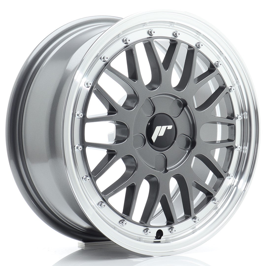 JR Wheels JR23 16x7 ET20-45 5x108 Hyper Gray w/ Machined Lip