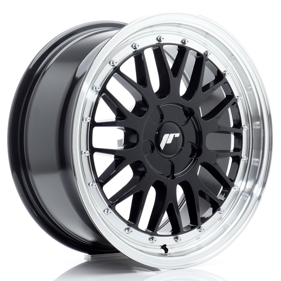 JR Wheels JR23 17x8 ET20-45 5x114.3 Gloss Black w/ Machined Lip