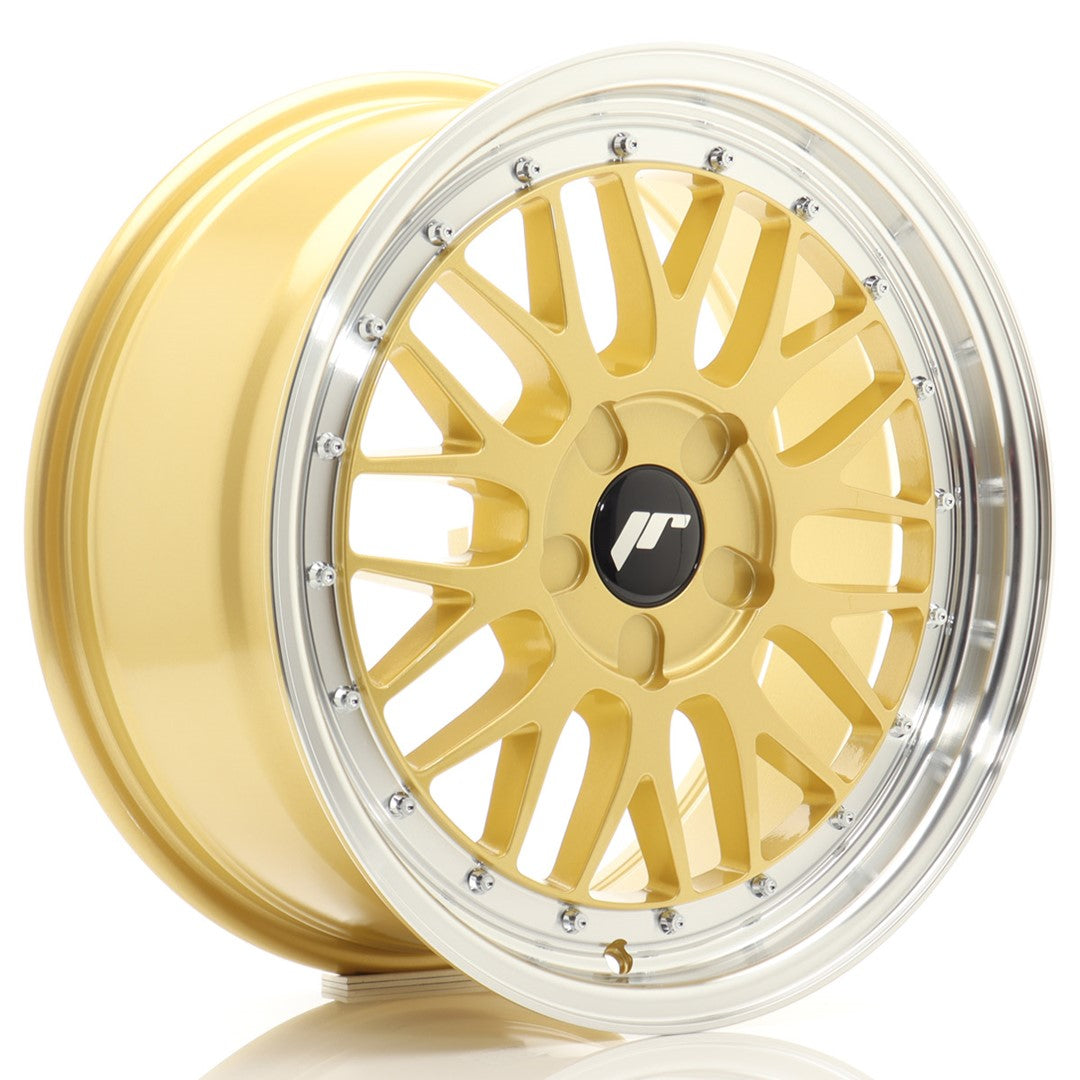 JR Wheels JR23 17x8 ET20-45 5x105 Gold w/ Machined Lip