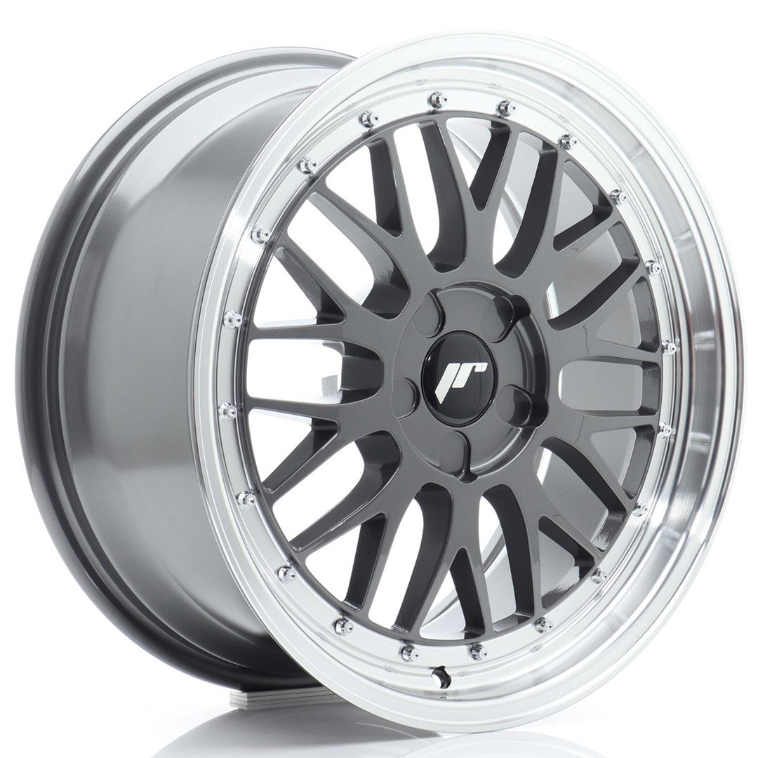 JR Wheels JR23 18x8 ET20-42 5x108 Hyper Gray w/ Machined Lip