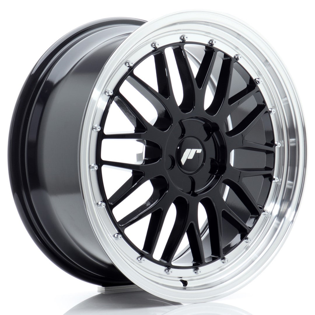 JR Wheels JR23 19x8 ET20-40 5x118 Gloss Black w/ Machined Lip
