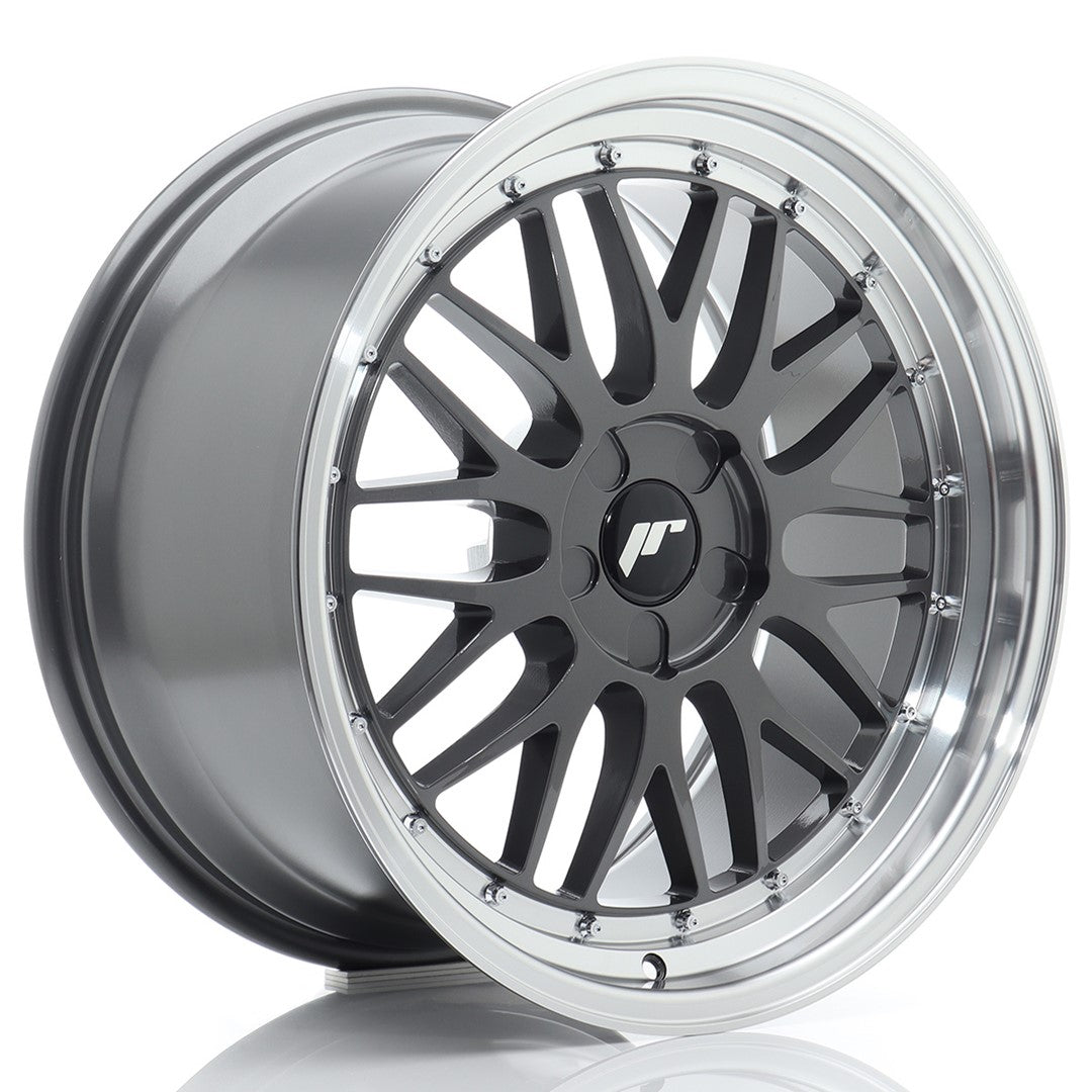 JR Wheels JR23 19x10 ET20-51 5x100 Hyper Gray w/ Machined Lip
