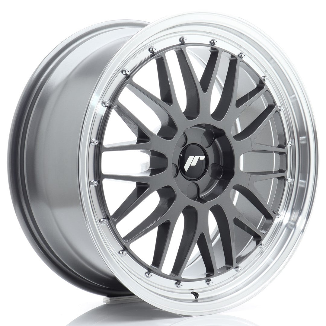 JR Wheels JR23 20x8 ET20-40 5x114.3 Hyper Gray w/ Machined Lip