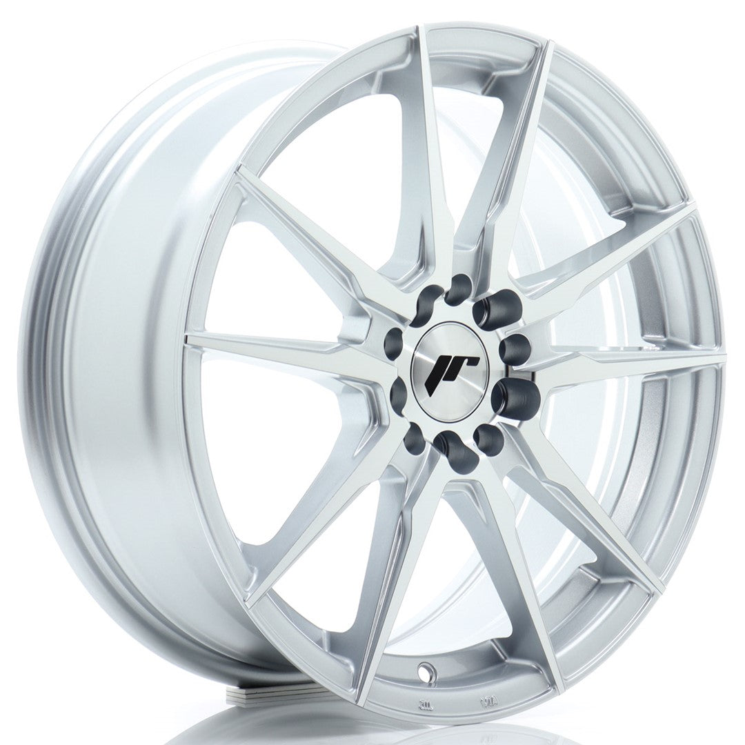 JR Wheels JR21 17x7 ET40 5x112 Silver Machined Face