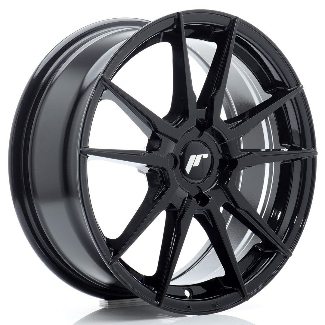 JR Wheels JR21 17x7 ET20-40 4x110 Gloss Black