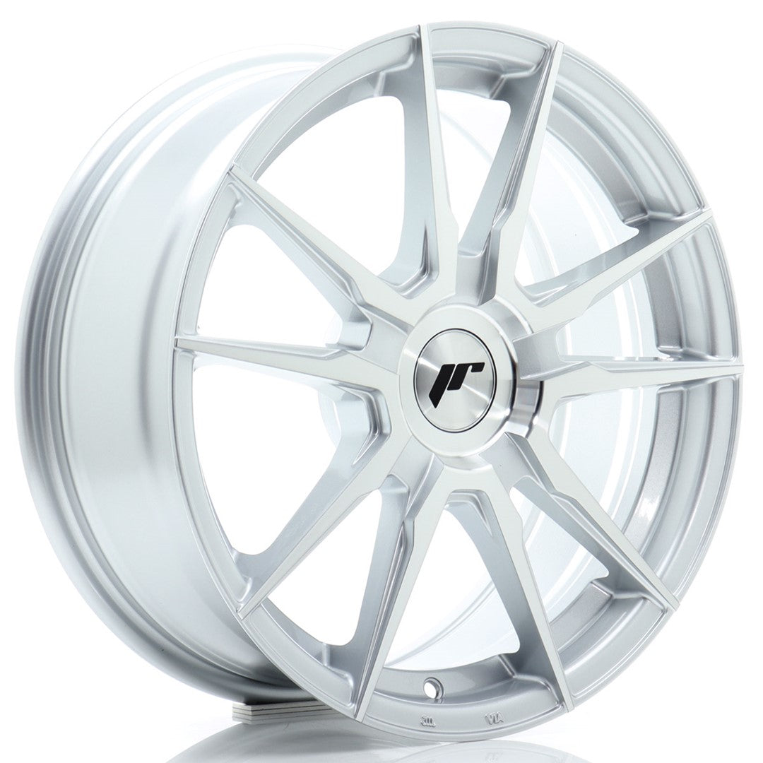 JR Wheels JR21 17x7 ET20-40 5x112 Machined Silver