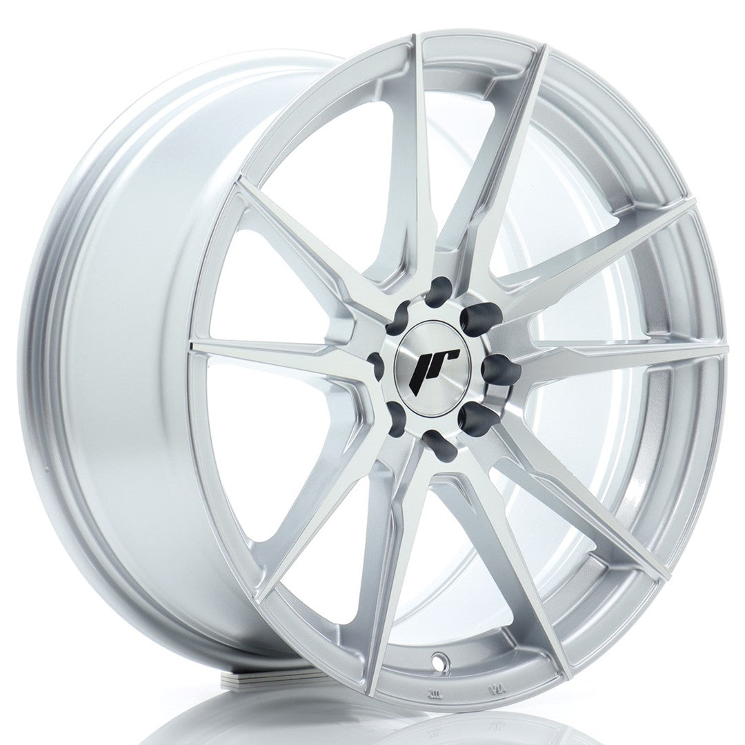 JR Wheels JR21 17x8 ET25 4x100 Silver Machined Face