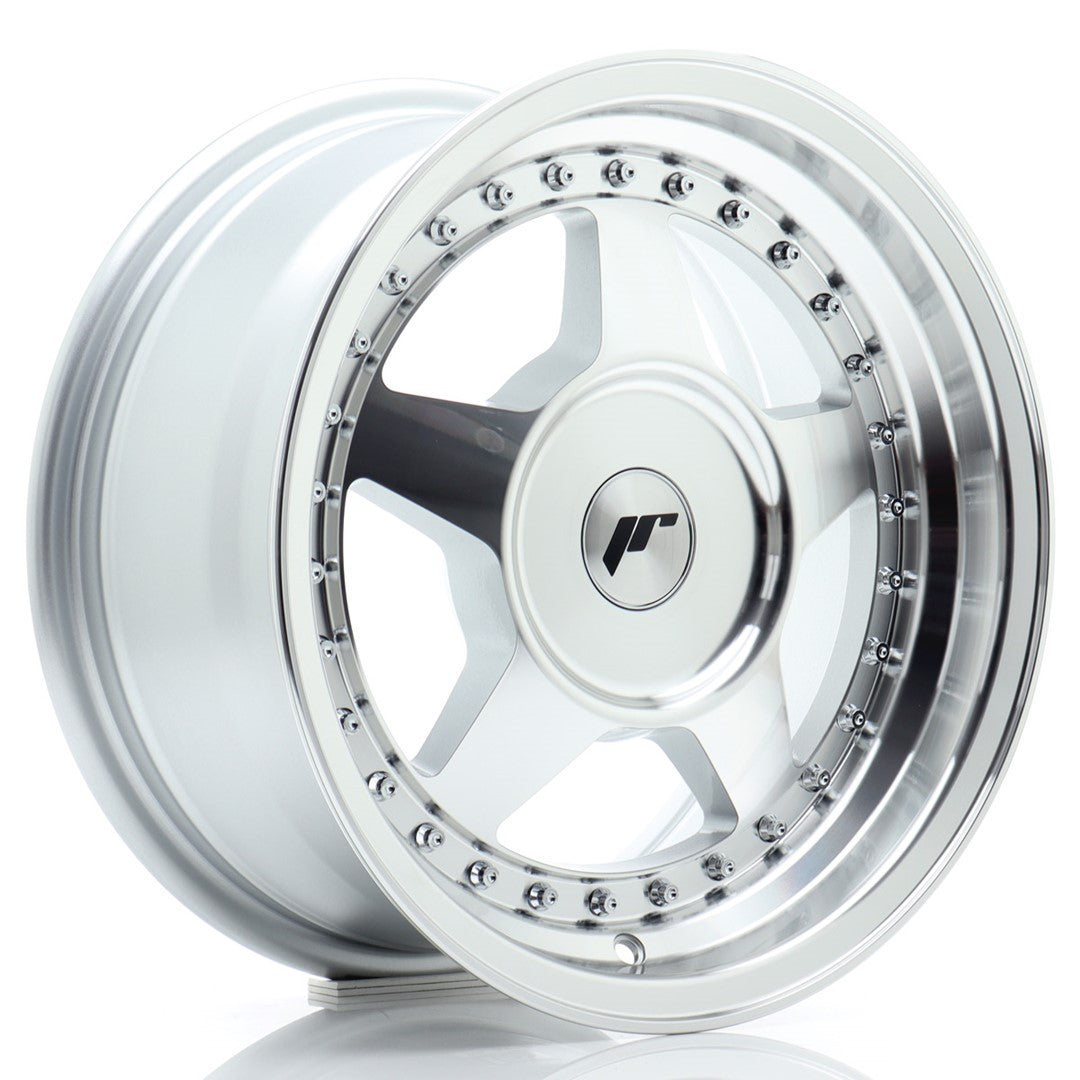 JR Wheels JR6 15x7 ET20-35 4x114.3 Silver Machined Face