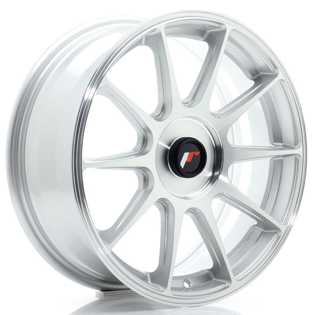 JR Wheels JR11 17x7 ET20-38 3x112 Silver Machined Face