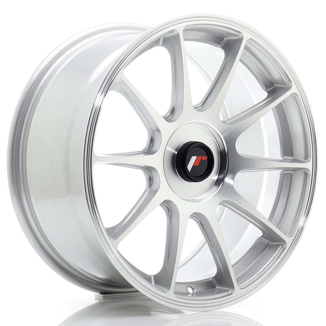 JR Wheels JR11 17x8 ET20-35 5x105 Silver Machined Face