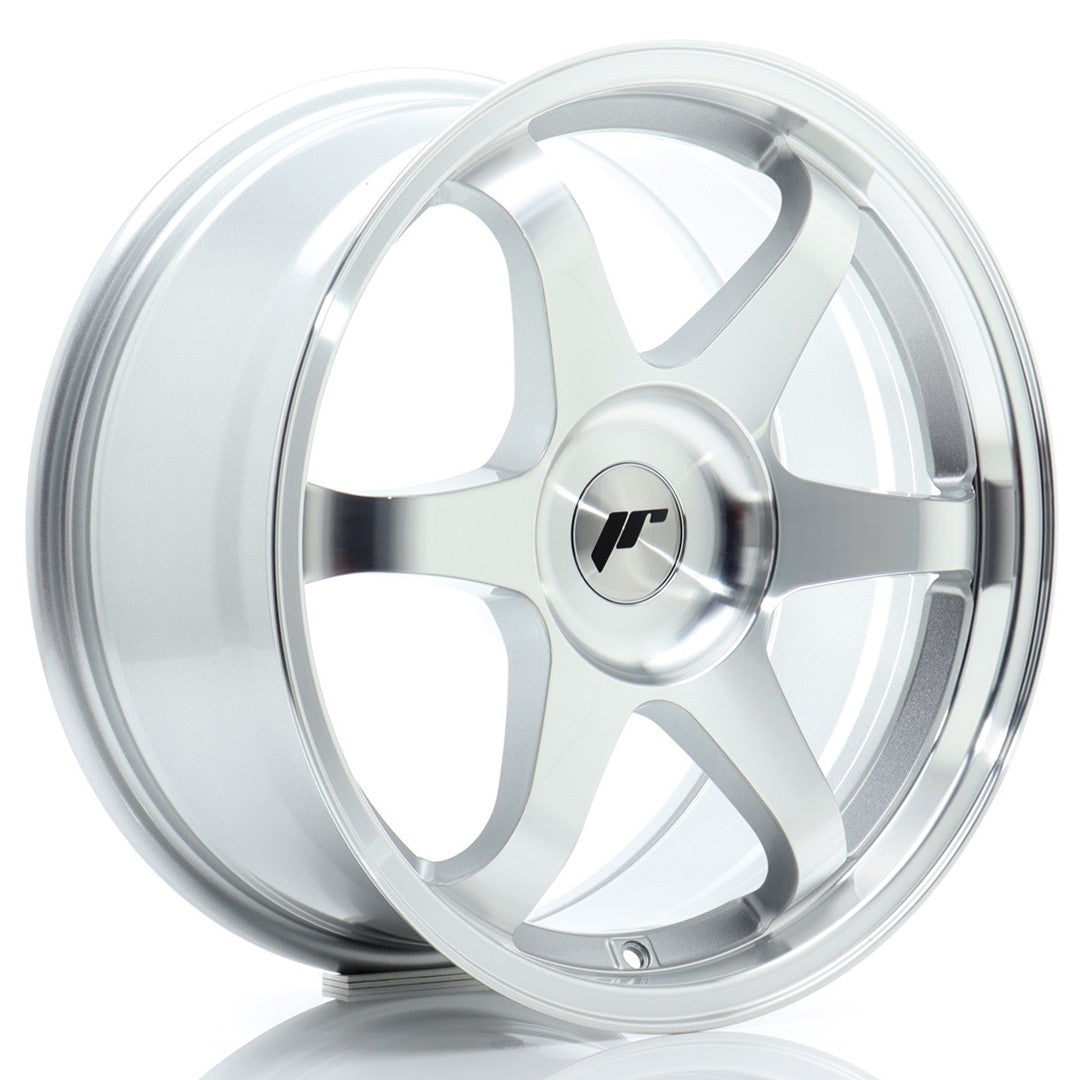 JR Wheels JR3 17x8 ET20-35 4x100 Silver Machined Face