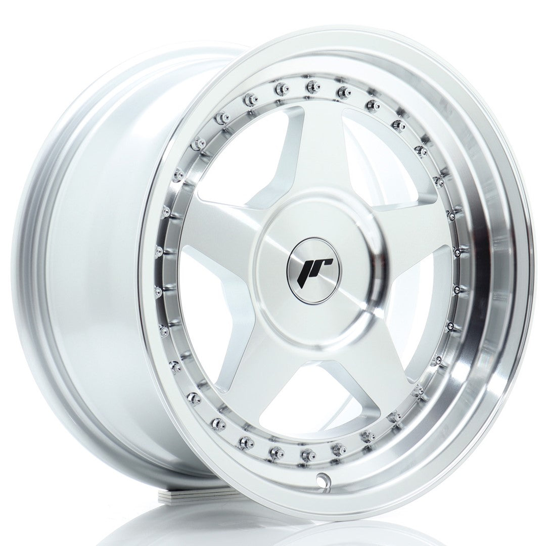 JR Wheels JR6 16x8 ET10-30 5x114.3 Silver Machined Face