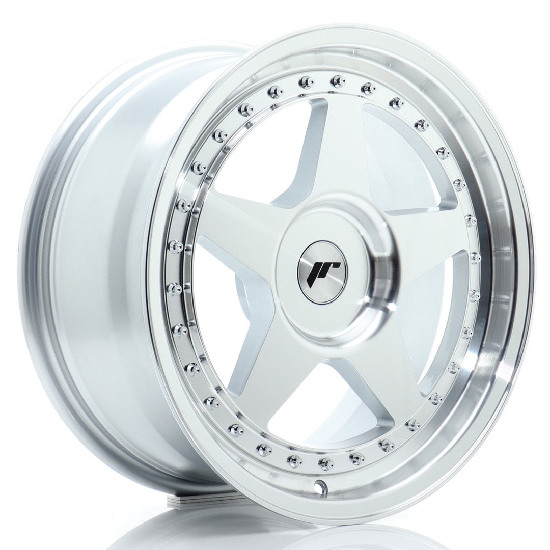 JR Wheels JR6 17x8 ET20-35 4x114.3 Silver Machined Face