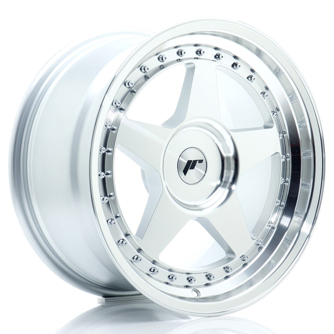 JR Wheels JR6 17x9 ET20-35 4x100 Silver Machined Face