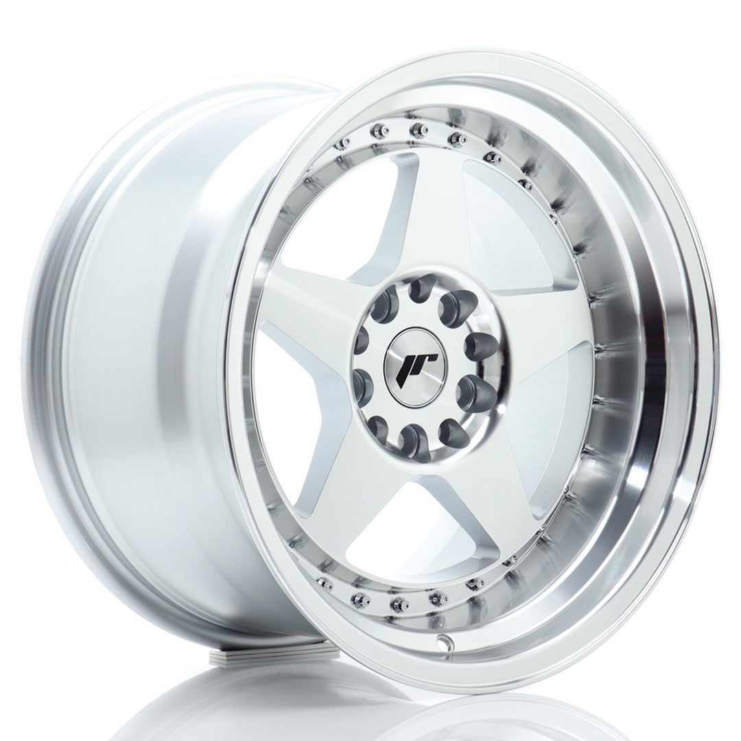 JR Wheels JR6 17x10 ET20 5x114.3 Silver Machined Face