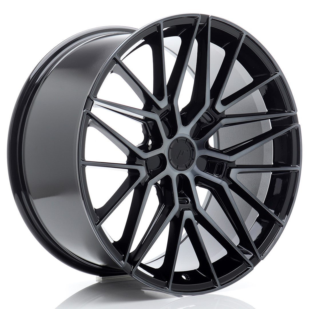 JR Wheels JR38 20x10 ET20-48 5x112 Black Machined w/ Tinted Face