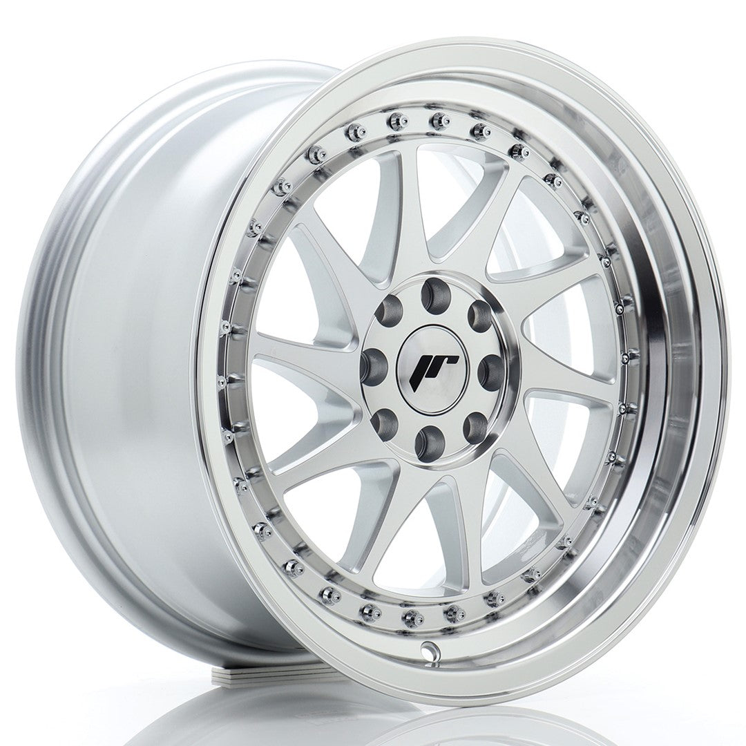 JR Wheels JR26 16x8 ET25 4x100 Silver Machined Face