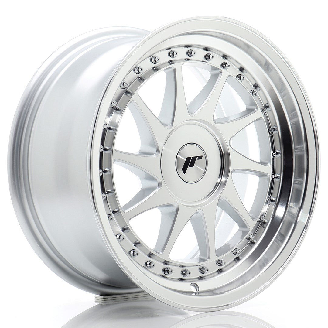 JR Wheels JR26 16x8 ET10-30 4x98 Silver Machined Face