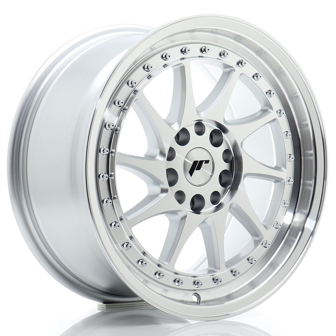 JR Wheels JR26 17x8 ET35 5x100 Silver Machined Face