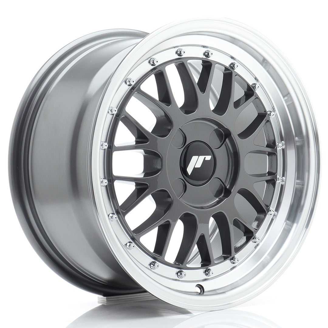 JR Wheels JR23 16x8 ET20-45 4x98 Hyper Gray w/ Machined Lip