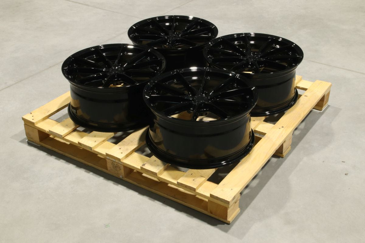Set of JR37 19x8,5 ET35 5x112 Gloss Black