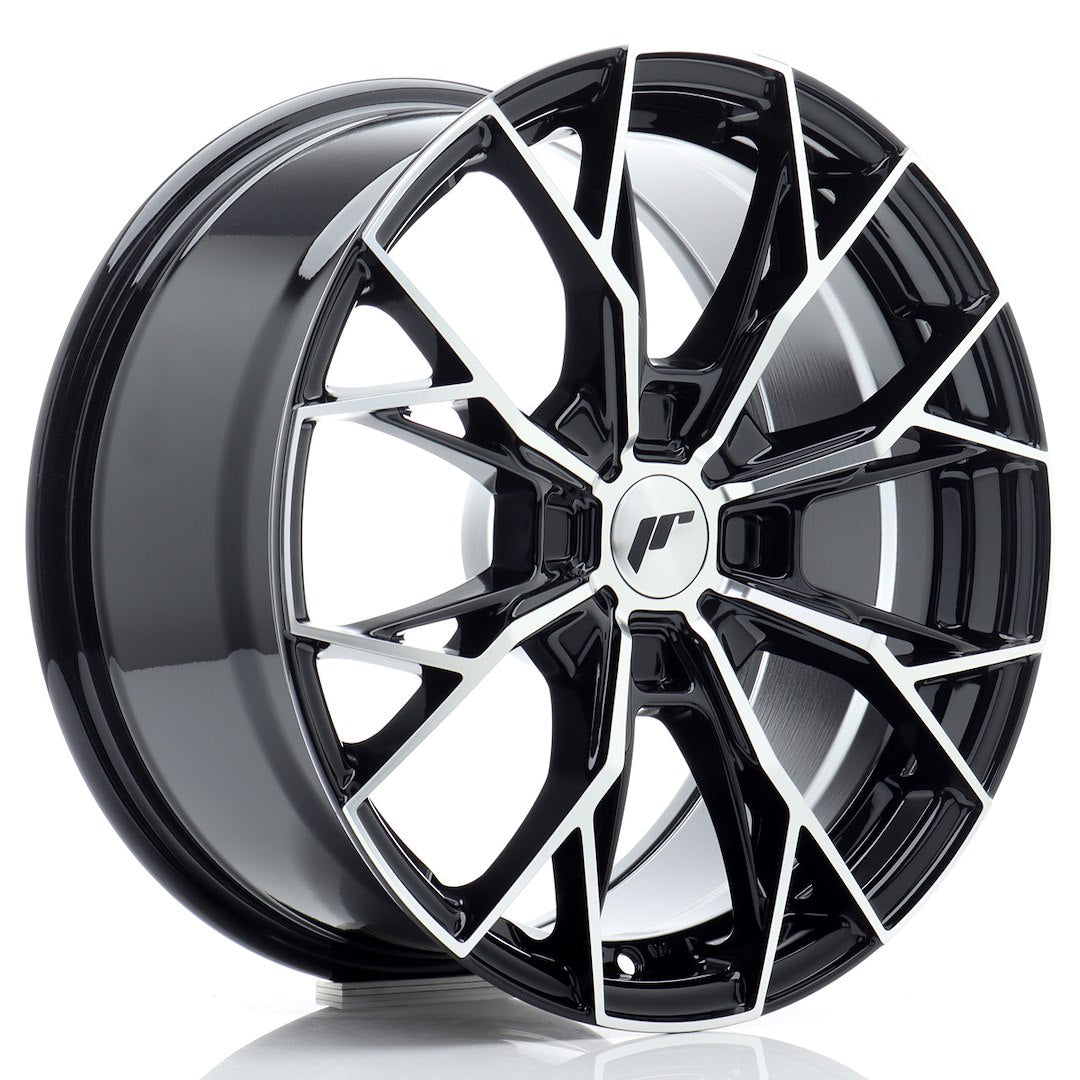 JR Wheels JR49 17x8 ET20-40 4x110 Gloss Black Machined Face