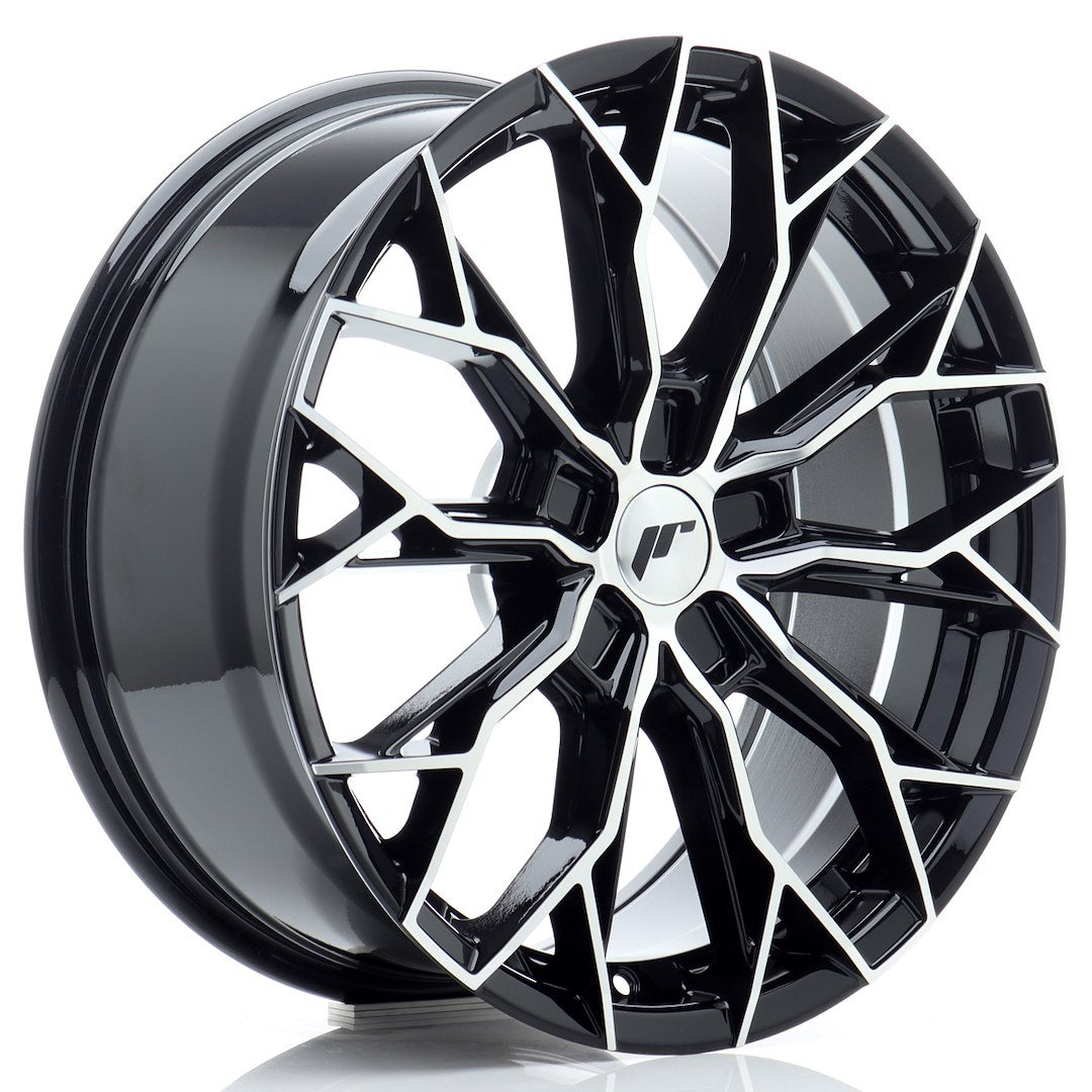 JR Wheels JR49 18x8 ET42 5x114.3 Gloss Black Machined