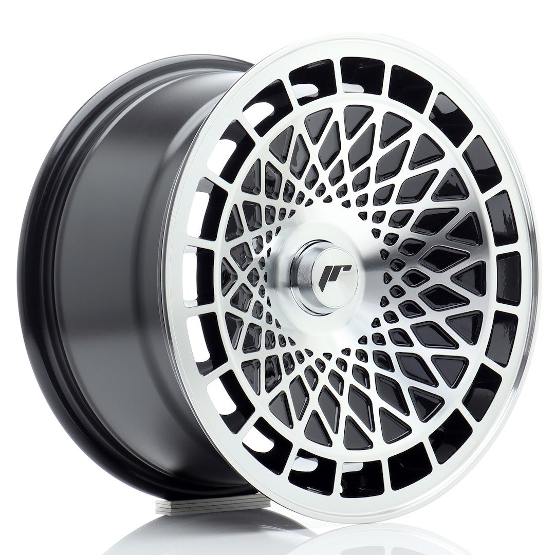 JR Wheels JR14 15x8 ET15-25 4x98 Gloss Black Machined Face