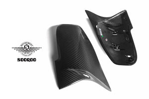 SOOQOO – Carbon Speilkåper (M Style)  BMW 1 / 2 / 3 / 4-Serie, X1 & i3 (F-serie)