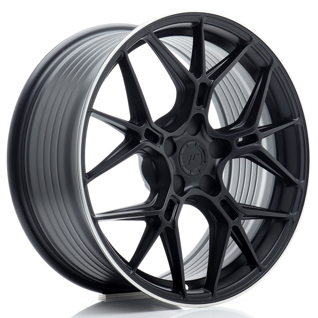 JR Wheels JR51 18x8 ET20-45 5x114.3 Satin Black w/ Machined Lip