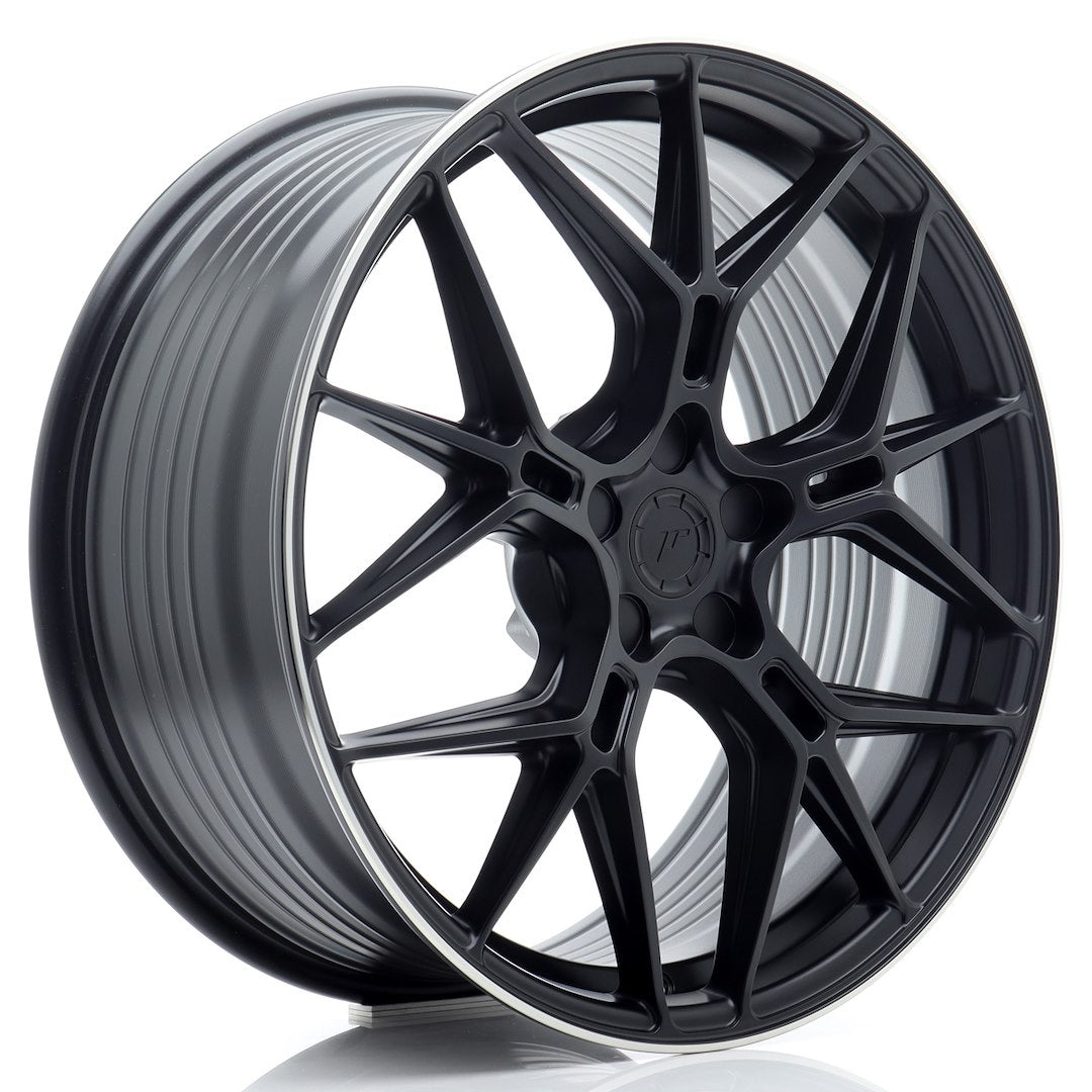 JR Wheels JR51 20x9 ET20-51 5x112 Satin Black w/ Machined Lip
