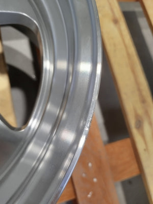 Set of JR15 17x9 ET25 5x100 Silver Machined Face