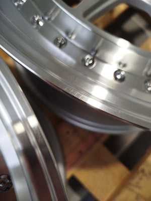 Set of JR47 18x8,5 ET35 5x110 Silver Machined Face