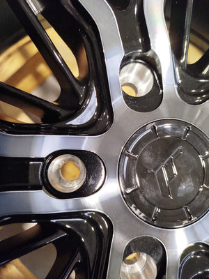 Set of JR44 21x10,5 ET40 5x130 Black Machined w/ Tinted Face