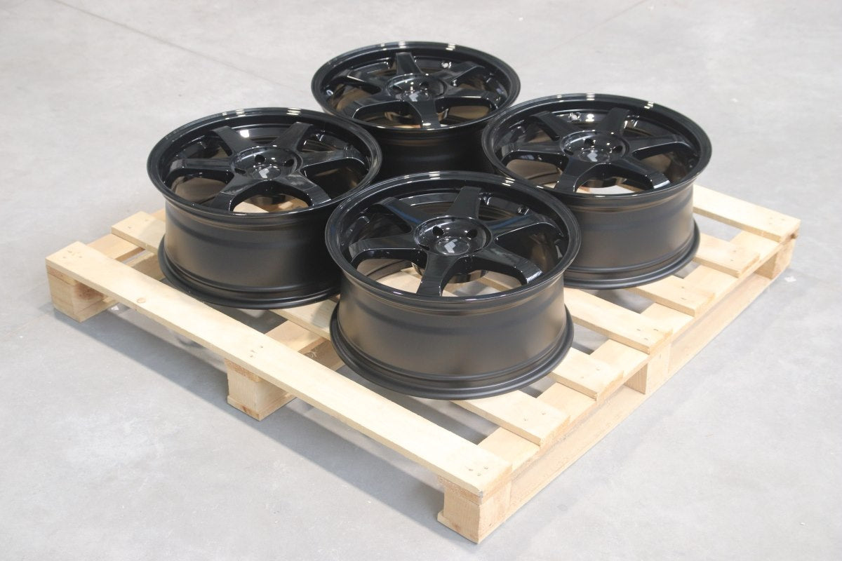 Set of JR3 18x8 ET40 5x114,3 Gloss Black