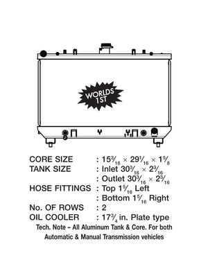CSF Chevrolet Camaro 10-12 V8 radiator (AT/MT)