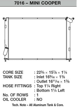 CSF Mini Cooper S 02-07 radiator