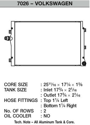 CSF Volkswagen Golf/Jetta 06-09 radiator