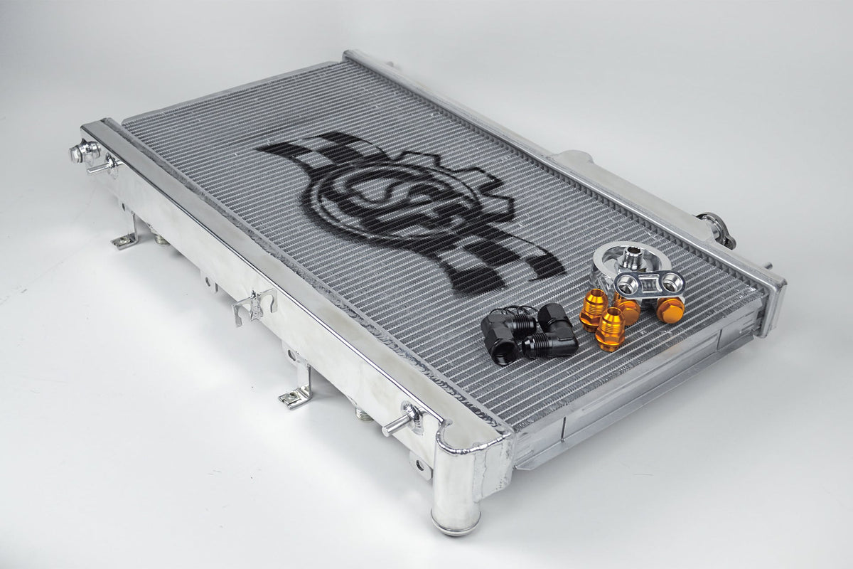 CSF Subaru STI/WRX 08+ Multi-Fit Race radiator med oljekjøler + Mocal Plate