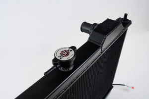 CSF Mitsubishi Evo 4-9 Full Size Slim radiator Black med 12" SPAL Fan