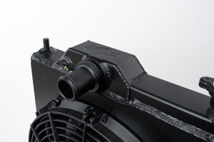 CSF Mitsubishi Evo 4-9 Full Size Slim radiator Black med 12" SPAL Fan